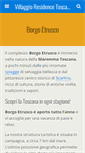 Mobile Screenshot of borgoetrusco.com